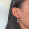 Boucles d'oreilles Boucles d'oreilles dormeuses en or blanc et diamants 58 Facettes 260155R