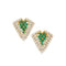 Boucles d'oreilles Piaget - Parure collier et boucles d'oreilles en or jaune, émeraudes et diamants 58 Facettes pi
