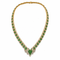 Boucles d'oreilles Piaget - Parure collier et boucles d'oreilles en or jaune, émeraudes et diamants 58 Facettes pi