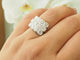 Bague 55 Art Déco - Bague en platine et diamants 58 Facettes 33795