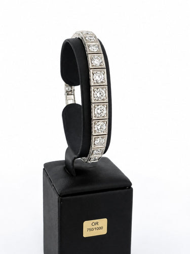 Bracelet Bracelet rivière en platine et diamants 58 Facettes bpd