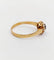 Bague 56.5 Bague marguerite antique en or rose 18k, saphir et diamants 58 Facettes A07416