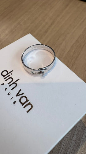 Bague 55 Dinh Van - Bague en or blanc et diamant 58 Facettes Bague 001