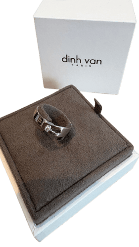 Bague 55 Dinh Van - Bague en or blanc et diamant 58 Facettes Bague 001