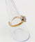 Bague 52 Bague solitaire en or 18k, platine et diamant taille ancienne 58 Facettes A07418