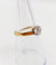 Bague 52 Bague solitaire en or 18k, platine et diamant taille ancienne 58 Facettes A07418