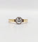 Bague 52 Bague solitaire en or 18k, platine et diamant taille ancienne 58 Facettes A07418
