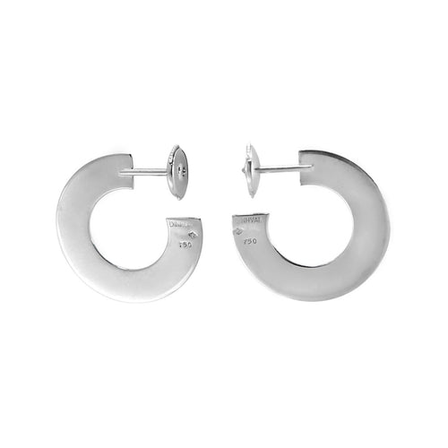 Boucles d'oreilles Dinh Van Cible - Boucles d'oreilles en or blanc 58 Facettes B240078