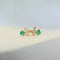 Boucles d'oreilles T for Tulip - Boucles d'oreilles en or 18K, émeraudes et diamants 58 Facettes GER1015GN