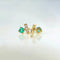 Boucles d'oreilles AITCHES Single Tulip - Boucles d'oreilles en or 18 carats, émeraudes et diamants 58 Facettes GER1015GN