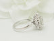 Bague 54 Bague marguerite ancienne en or blanc et diamants 58 Facettes 33796