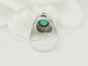 Bague 55 Bague chevalière ancienne en or blanc, agate verte et diamants 58 Facettes 33794