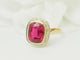 Bague 55 Bague Art nouveau en or jaune, rubis de Verneuil et diamants 58 Facettes 33793