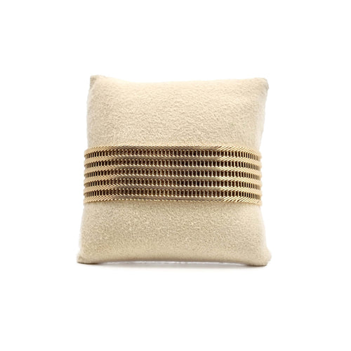 Bracelet Bracelet manchette souple tressé en or jaune 18K 58 Facettes REF2366-88