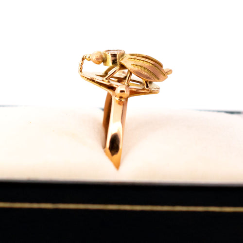 Bague 60 Bague abeille vintage en or 14 ct et diamant 58 Facettes 6F52F834F83245B5BD00E9B3150C265F