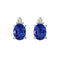 Boucles d'oreilles Aitches Single Tulip - Boucles d'oreilles en or blanc, saphirs et diamants 58 Facettes GER1347BL