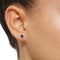 Boucles d'oreilles Aitches Single Tulip - Boucles d'oreilles en or blanc, saphirs et diamants 58 Facettes GER1347BL