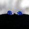 Boucles d'oreilles Aitches Single Tulip - Boucles d'oreilles en or blanc, saphirs et diamants 58 Facettes GER1347BL