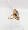 Bague 49.5 Bague chevalière victorienne en or 18K, fleurs et émail 58 Facettes A07423