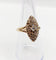 Bague 56 Bague marquise victorienne en or 18k et diamants taille rose 58 Facettes A07428