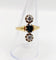 Bague 55.5 Bague marquise antique en or 18K, saphir et diamants 58 Facettes A07429