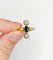 Bague 55.5 Bague marquise antique en or 18K, saphir et diamants 58 Facettes A07429