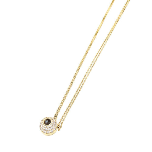Collier Chopard Happy Spirit - Collier en or jaune, diamants et nacre bleue 58 Facettes 35750