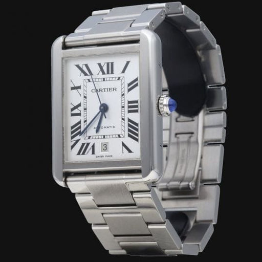Montre Cartier Tank Solo XL - Montre en acier 58 Facettes MT46732