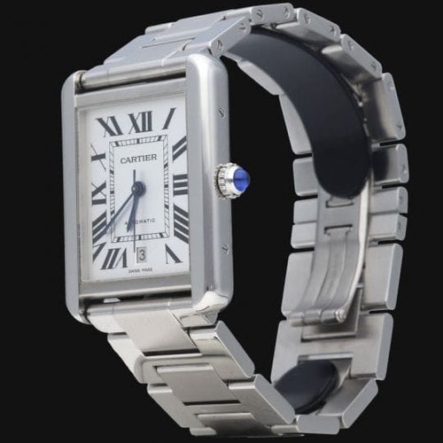 Montre Cartier Tank Solo XL - Montre en acier 58 Facettes MT46732