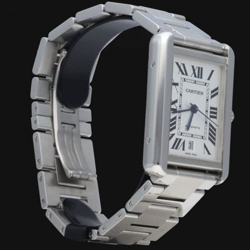 Montre Cartier Tank Solo XL - Montre en acier 58 Facettes MT46732