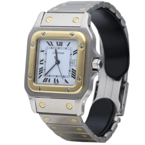 Cartier Santos Galbée - Montre en or jaune et acier 58 Facettes MT46780