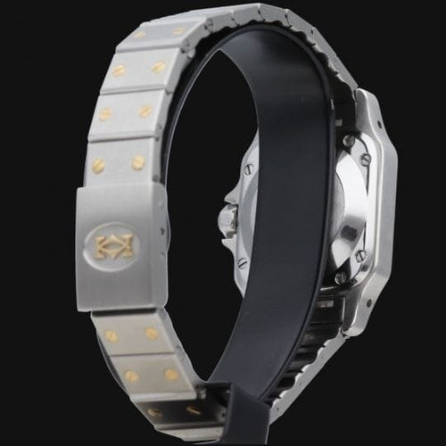 Montre Cartier Santos - Montre dame en or jaune 18K et acier 58 Facettes MT46940