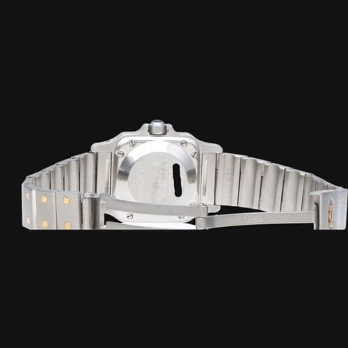 Montre Cartier Santos - Montre dame en or jaune 18K et acier 58 Facettes MT46940