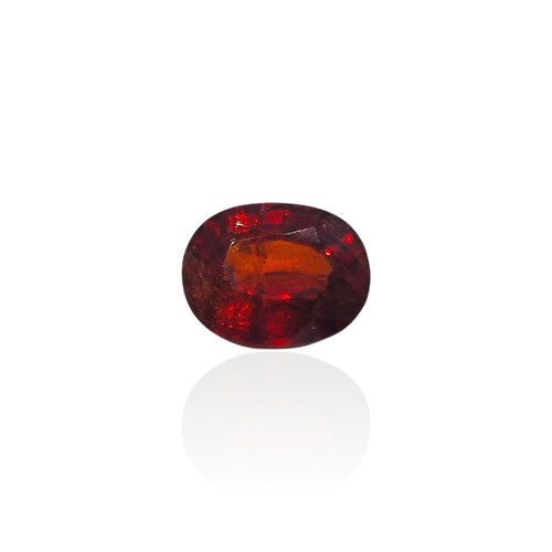 Pendentif Grenat spessartite - Pierre ovale mixte de Zambie 4,31 ct 58 Facettes #26-116-GRSPOV