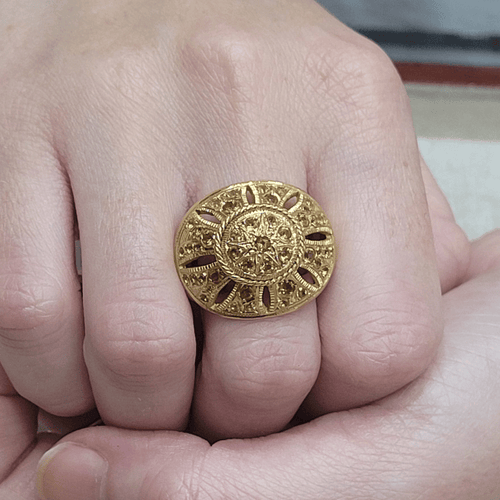 Bague 56 Bague en or 18k et citrines 58 Facettes T26