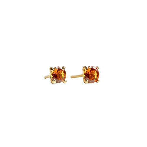 Single Tulip - Boucles d'oreilles en or 18K et tourmalines orange 58 Facettes GER1335OG