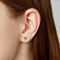 Boucles d'oreilles Single Tulip - Boucles d'oreilles en or 18 carats et tourmalines orange 58 Facettes GER1335OG