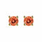 Single Tulip - Boucles d'oreilles en or 18K et tourmalines orange 58 Facettes GER1335OG