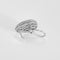 Boucles d'oreilles Boucles d'oreilles pavées de diamants en or blanc 58 Facettes B260377