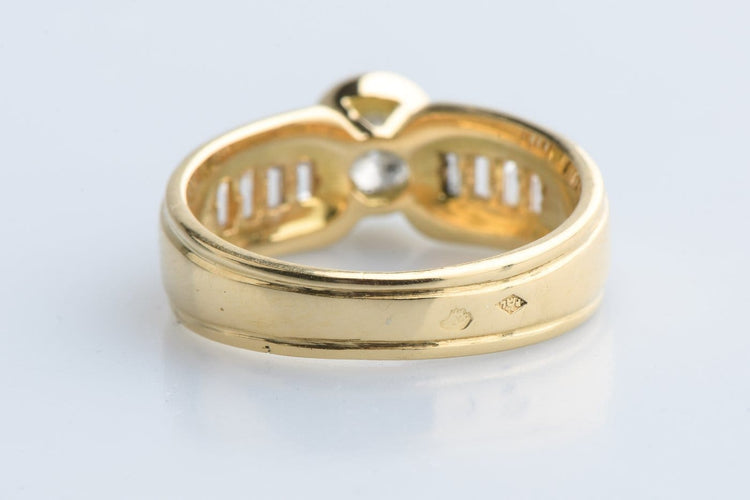 Bague 50 Bague en or jaune 18 carats et diamants 0,91 ct 58 Facettes BGDOC4502-107