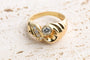 Bague 53 Bague en or jaune 18 carats et diamants 58 Facettes BGDOC450-107