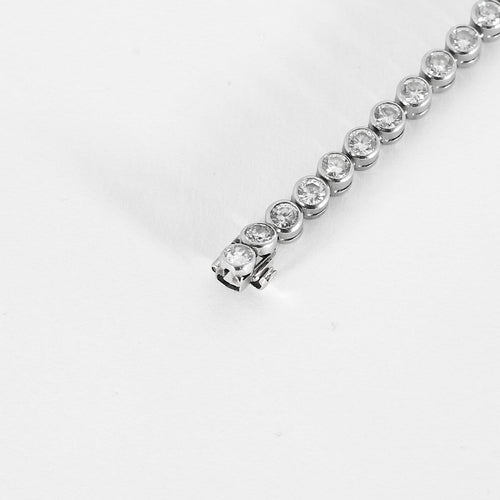 Bracelet Bracelet ligne en platine et or gris avec diamants 58 Facettes B260376