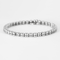 Bracelet Bracelet ligne en platine et or gris avec diamants 58 Facettes B260376