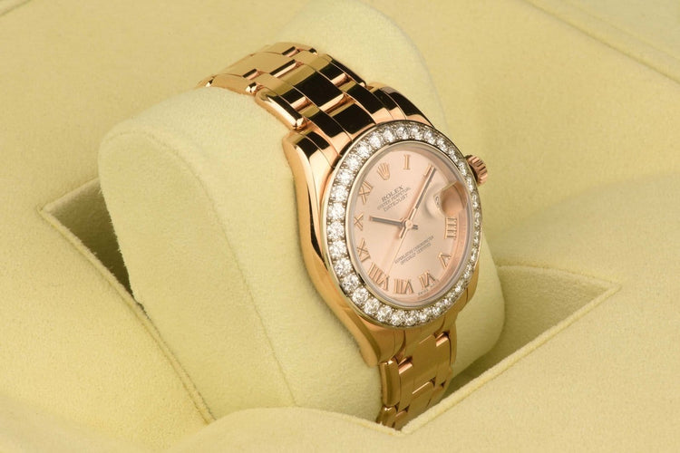 Montre Rolex Datejust - Montre 34 mm en or rose et diamants 58 Facettes MONTRROLEX10582-107
