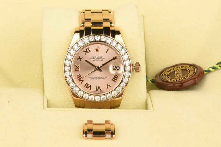 Montre Rolex Datejust - Montre 34 mm en or rose et diamants 58 Facettes MONTRROLEX10582-107