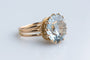 Bague 50 Bague topaze bleue en or jaune 18K 58 Facettes BGTOP12GOC765-107