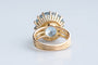 Bague 50 Bague topaze bleue en or jaune 18K 58 Facettes BGTOP12GOC765-107