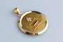 Pendentif A. Augis - Pendentif en or jaune 18K, rubis et diamants 58 Facettes MEDAMDRCC1479-107