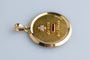 Pendentif A. Augis - Pendentif en or jaune 18K, rubis et diamants 58 Facettes MEDAMDRCC1479-107