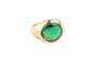 Bague 55 Bague émeraude cabochon en or jaune 18K 58 Facettes CHVEMCC1519-107
